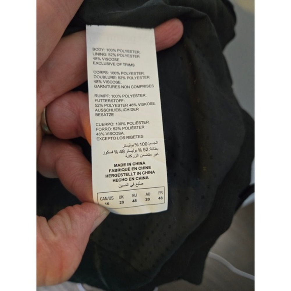 Black Longline Sleeveless Blazer Vest Double Breasted 16 Minimalist Workwear - Picture 7 of 7